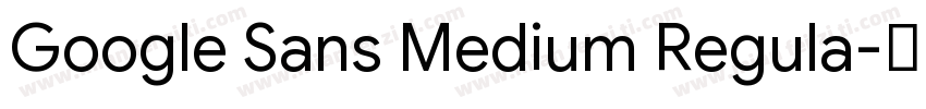 Google Sans Medium Regula字体转换
